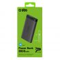 SBS Portable Power Bank, 8000mAh, 2 USB Ports - Black