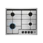 Zanussi Gas Built-In Hob, 4 Burners, Stainless Steel - ZGH65414XA