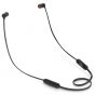 JBL Tune In-Ear Wireless Earphones with Microphone, Black - T110BT