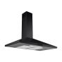 Turboline AirlinePlus90BK Built-In Pyramid Hood, 90cm -Black