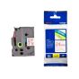 Brother Laminated Tape, 24mm x 8 Meters, Red on White - TZe-252
