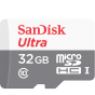 SanDisk Ultra MicroSD UHS-I Memory Card, 32GB, White/Grey - QUNS-032G-GN3MN