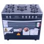 Unionaire Gas Cooker, 5 Burners, Black- C6090GSAC383IDSH-S-P