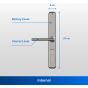 Philips Easykey Smart lever Door lock, Silver - DDL608LKKBW 00