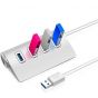 USB Hub, 4 Ports - White