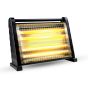 Grouhy Electric Heater, 4 Candles, 2000W, Black - GKi2050MPR