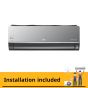 تكييف سبليت ال جي، 3 حصان، بارد وساخن،  اسود - S4-W24K2RME