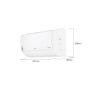 LG Dual Cool Split Inverter Air Conditioner, 5 HP, Cooling And Heating, White - S4-W36R43EA