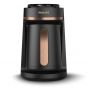 Philips Series 5000 Turkish Coffee Maker, 4 Cups, 735 Watt, Black and Brushed Copper- HDA150-60