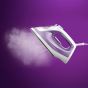 Philips Steam Iron, 250ml, 1800 Watt, White and Purple - DST1020-30