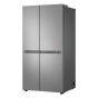 LG No-Frost Side By Side Refrigerator, 664 Liters, Inverter, Silver - GCB257KLJW