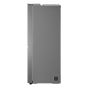 LG No Frost Refrigerator with Inverter Motor, 655 Liters, Silver - GC-B257SLWL