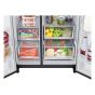 LG No Frost Refrigerator with Inverter Motor, 635 Liters, Black - GC-X257CQHS