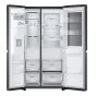 LG No Frost Refrigerator with Inverter Motor, 635 Liters, Black - GC-X257CQHS