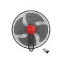 Tornado Wall Fan with Remote Control, 16 Inch, Black - EPS-16R