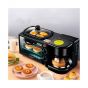 Sokany 3-in-1 Breakfast Maker, 12 Liters, 1250 Watt, Black - Sk-145