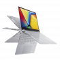 Asus Vivobook S 14 Flip TN3402YA LZ007W Laptop, AMD Ryzen 7 7730U, 512GB SSD, 8GB RAM, 14 Inch Touchscreen, WUXGA IPS LED 60Hz Display, AMD Radeon Graphics, Windows 11 - Cool Silver
