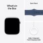 Apple Watch Series 10 46mm, Silver Case With Denim Strap