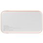Wanle Built-in Video Handheld Gaming Console with Power Bank, 8000mAh, White/Orange - D-12