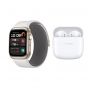 Huawei Watch D2 Luca, Gold Case and White Strap - B10L with Huawei FreeBuds SE 2 Gift