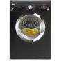 Zanussi Front Loading Digital Washing Machine, 8 KG, Black - ZWF81251BX