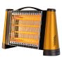 Arion Max Pro Quartz Heater, 4 Candles, 1600 Watt, Black and Gold - AR-301Q