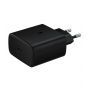Super Fast Charging Travel Adapter With USB Type-C To USB Type-C Cable 45W Black
