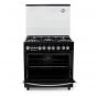 White Point Gas Cooker, 5 Burners, Black - WPGC8060BHSAN