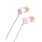 JBL In-Ear Wired Earphones With Microphone, White- T110