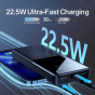Joyroom Power Bank, 10000 mAh, 3 Ports, Black - JR-QP191