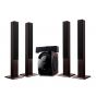 Dob Home Theater, Six Pieces, Black and Brown- X5