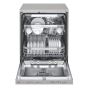 LG Quad Wash Dishwasher, 14 Person, 10 Programmes,  Silver - DFB325HS