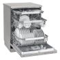 LG Quad Wash Dishwasher, 14 Person, 10 Programmes,  Silver - DFB325HS