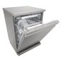 LG Quad Wash Dishwasher, 14 Person, 10 Programmes,  Silver - DFB325HS