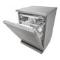 LG Quad Wash Dishwasher, 14 Person, 10 Programmes,  Silver - DFB325HS