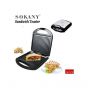 Sokany Sandwich Maker and Grill, 1400 Watt, Black and Silver - HY-811