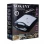 Sokany Sandwich Maker and Grill, 1400 Watt, Black and Silver - HY-811