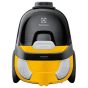 Electrolux CompactGo Bagless Canister Vacuum Cleaner with Attachments, 1600W - Black and Yellow