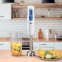 Braun Hand Blender with Beaker, 600ml, 600 Watt, White and Blue - MQ20001MWH