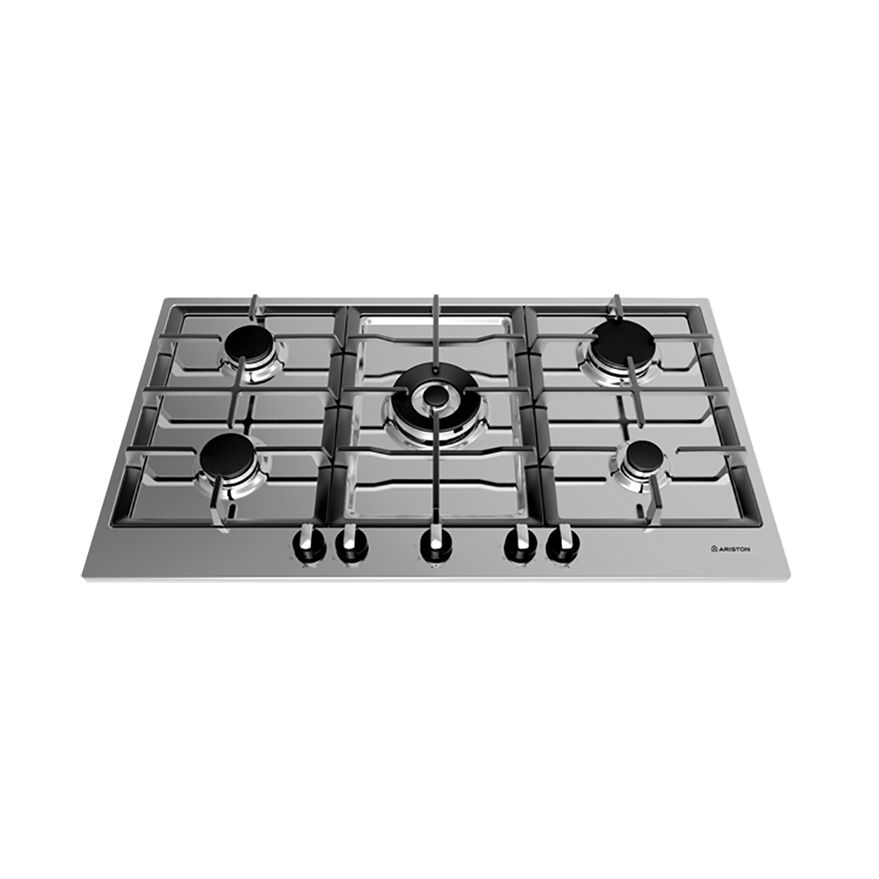 Ariston Built In Gas Hob 5 Burners Stainless Steel 90 cm