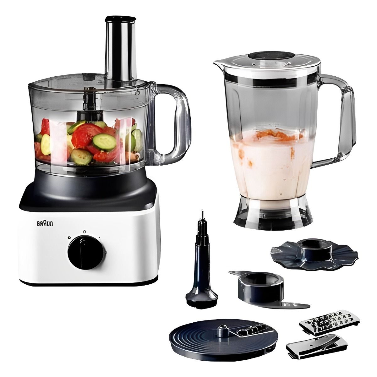 Braun Food Processor 800 Watt White and Black FP 0132