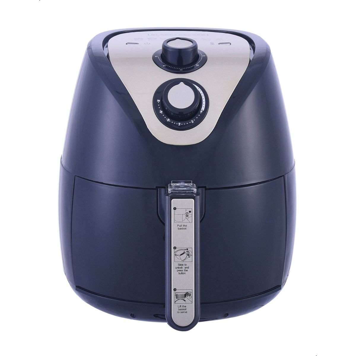 Black and decker air fryer 2.5 liter top