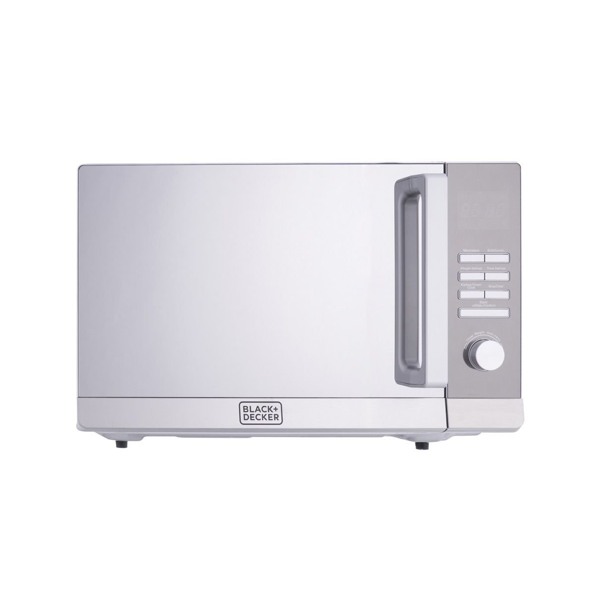 Black Decker Microwave Oven With Grill 30 Liter 900 Watt Silver MZ30PGSS
