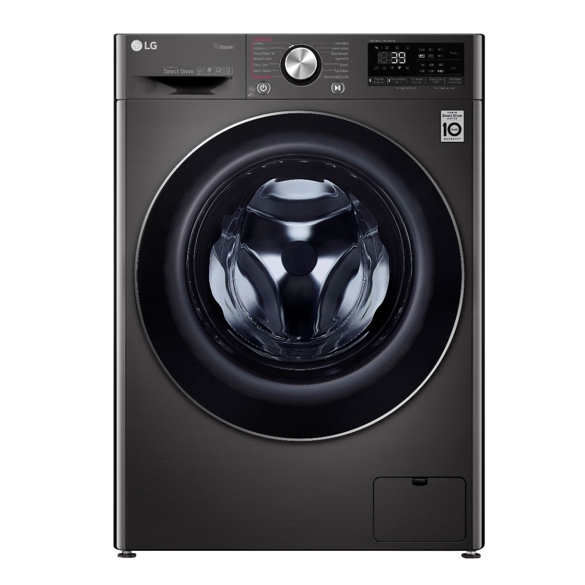 LG Front Load Automatic Washing Machine With Dryer 9 KG Black