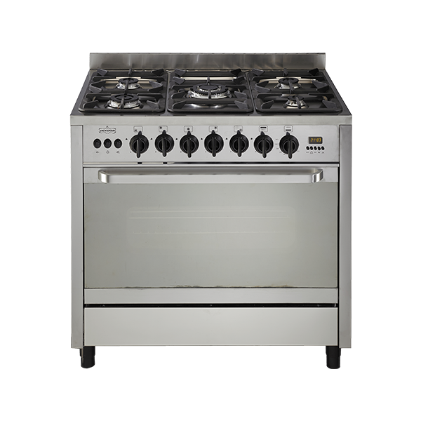 Universal Freestanding Gas Cooker 5 Burners Stainless Steel 90 cm 6905PR7