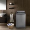 Zanussi Top Load Automatic Washing Machine, 10 KG, Silver- ZWT10710S