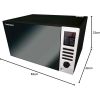 Tornado Microwave with Grill, 25 Liters, 900 Watt, Black - MOM-C25BBE-BK