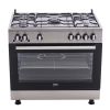 Beko Gas Cooker, 5 Burners, Stainless Steel - GGR 15115 DX NE