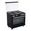 Beko Gas Cooker, 5 Burners, Black - GGR 15115 DX NBE