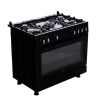 Beko Gas Cooker, 5 Burners, Black - GGR 15115 DX NB